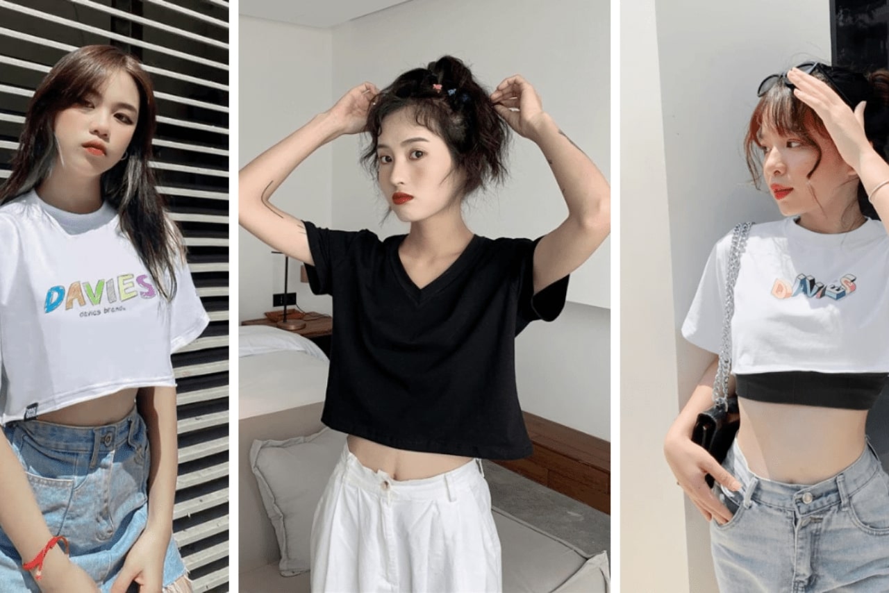 Áo Croptop năng động, trẻ trung phù hợp với thời tiết mùa hè