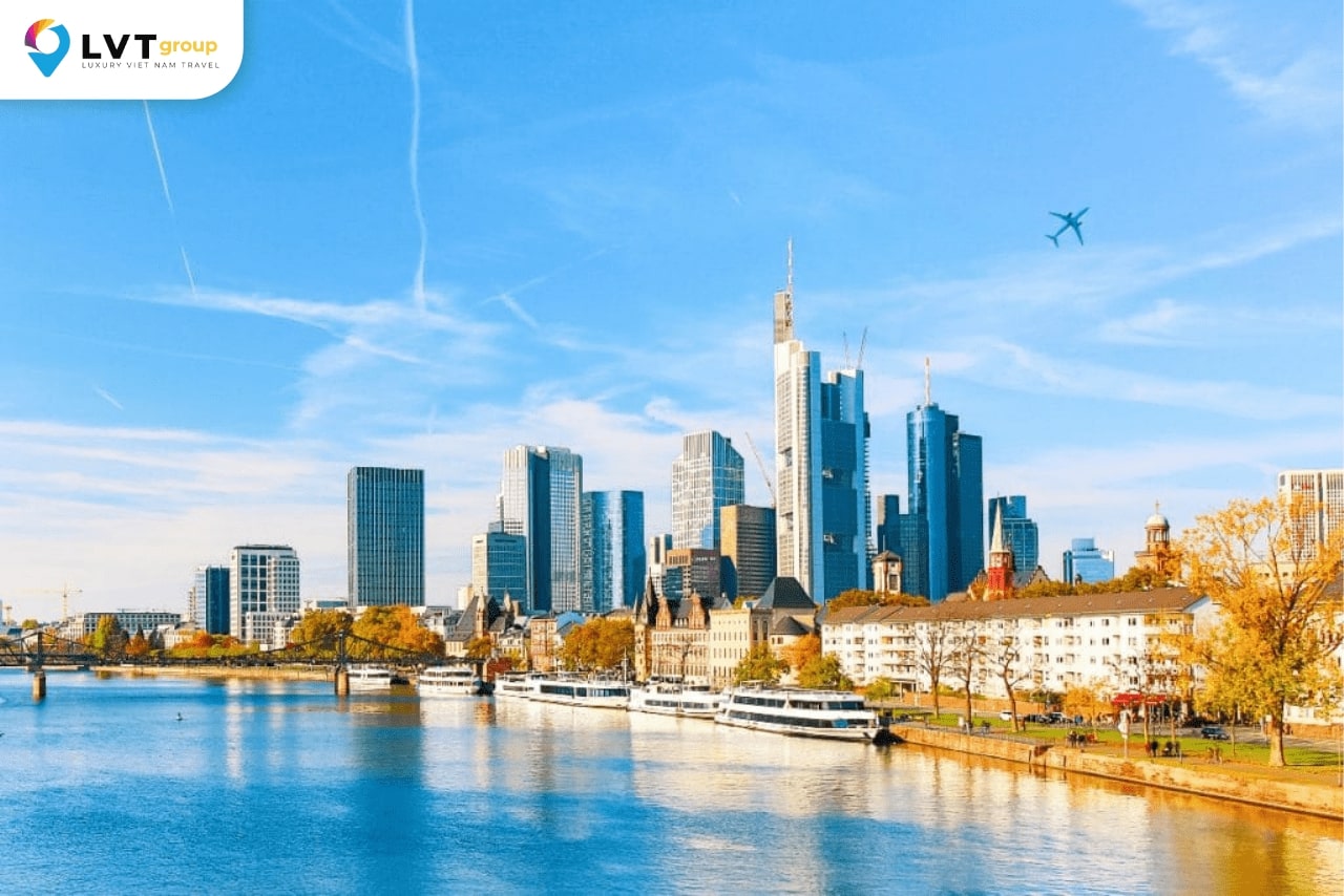 Mùa thu ở Frankfurt với bầu không khí trong lành